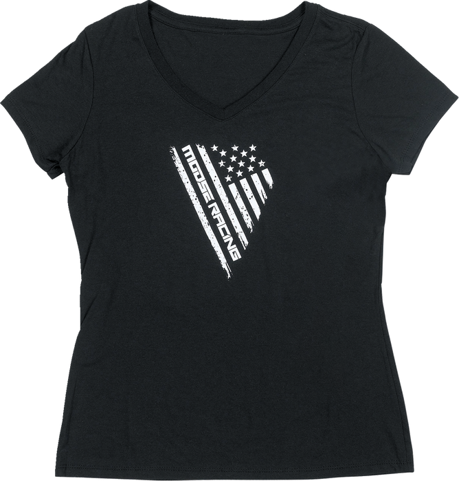 MOOSE RACING Women's Salute T-Shirt - Black - XL 3031-4169