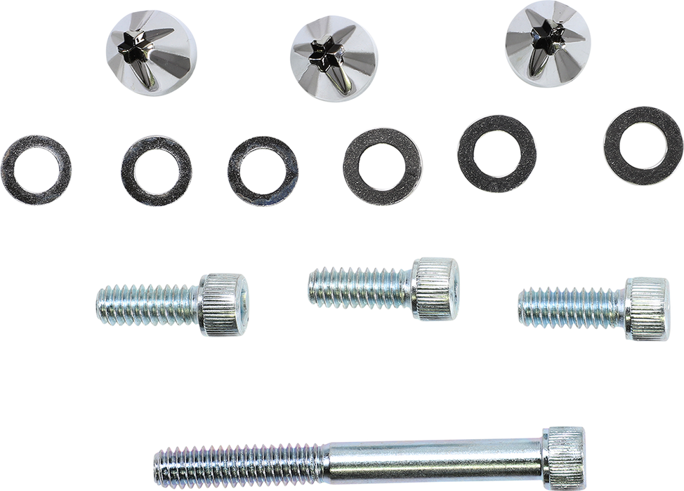 CIRO Screw Caps - Windshield - Chrome 10110