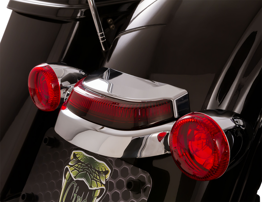 CIRO Taillight - Red - Chrome 40173