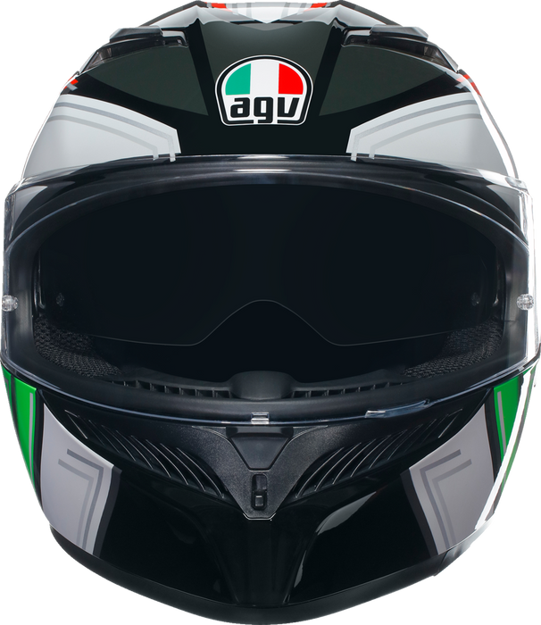 AGV K3 Motorcycle Helmet - Wing - Black/Italy - Small 2118381004007S