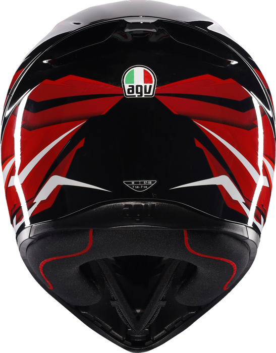 AGV K1 S Helmet - Lion - Black/Red/White - Large 2118394003-035-L