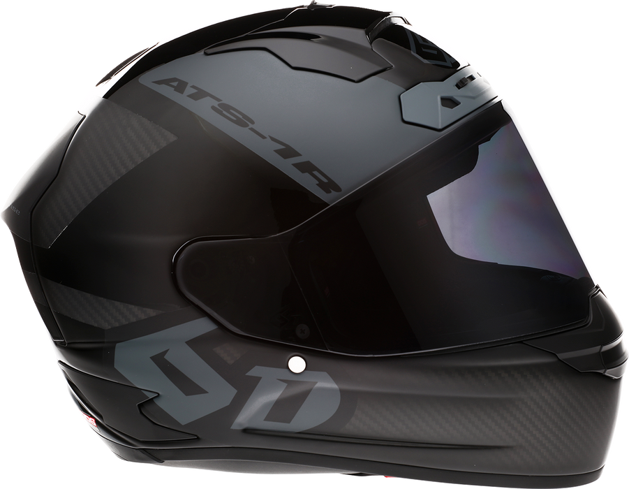 6D ATS-1R Motorcycle Helmet - Wyman - Black/Gray - Medium 30-0706