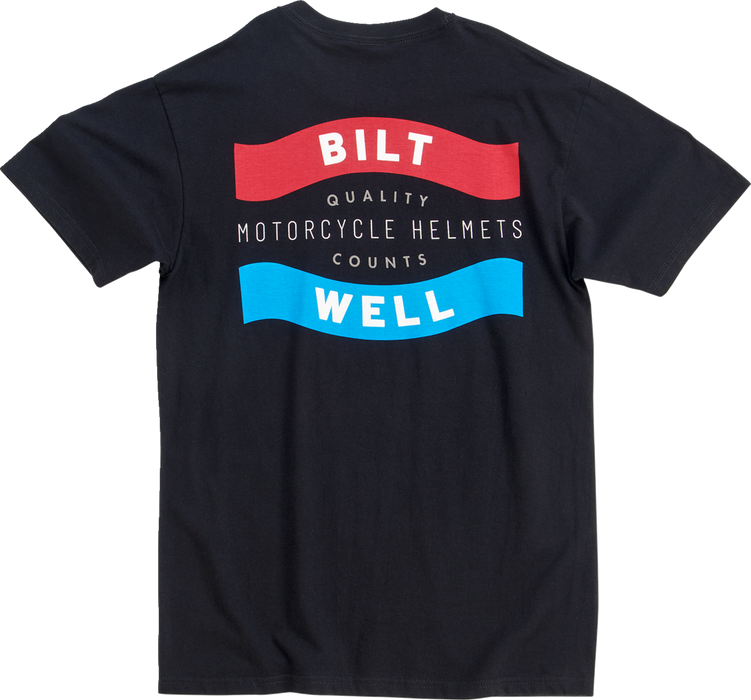 BILTWELL Badge T-Shirt - Black - Small 8101-074-002