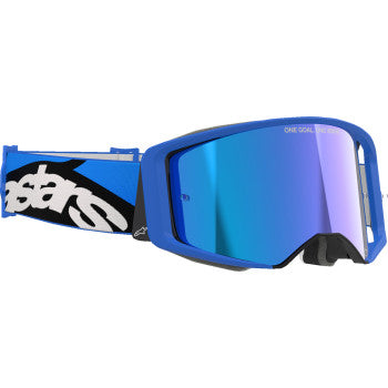 ALPINESTARS Goggles  Supertech Goggles - Stream - Blue - Blue Mirror 5100625-7271