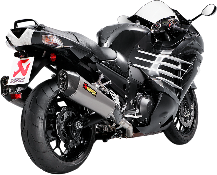 Akrapovic Slip-On Line Exhaust Kawasaki ZX14R 2012-2024 Tapered Muffler S-K14SO6-HZAAT