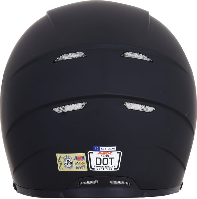 AFX FX-99 Motorcycle Helmet - Matte Black - Medium 0101-11044