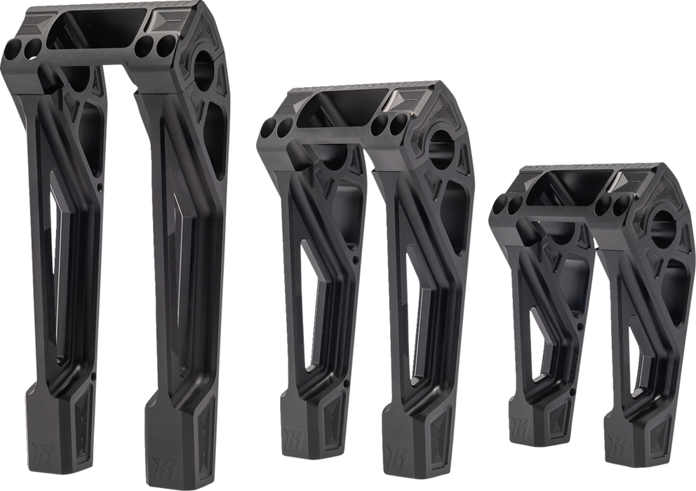 KODLIN MOTORCYCLE Risers - Fastback - 8" - Black K55122