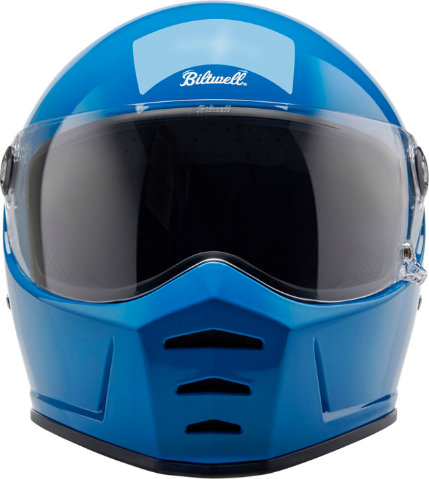 BILTWELL Lane Splitter Motorcycle Helmet - Gloss Tahoe Blue - XS 1004-129-501