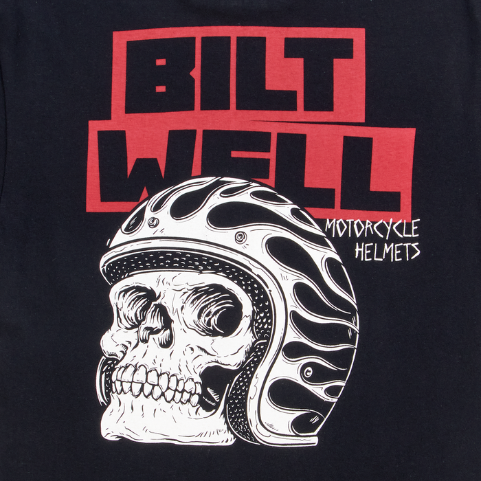 BILTWELL Skull Pocket T-Shirt - Black - Small 8102-077-002