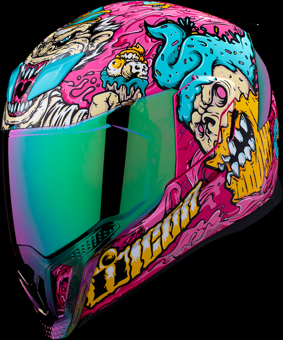 ICON Airflite™ Motorcycle Helmet - Snack Attack - MIPS® - Pink - Small 0101-16924