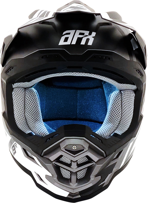 AFX FX-19R Motorcycle Helmet - Racing - Frost Gray - Large 0110-7075