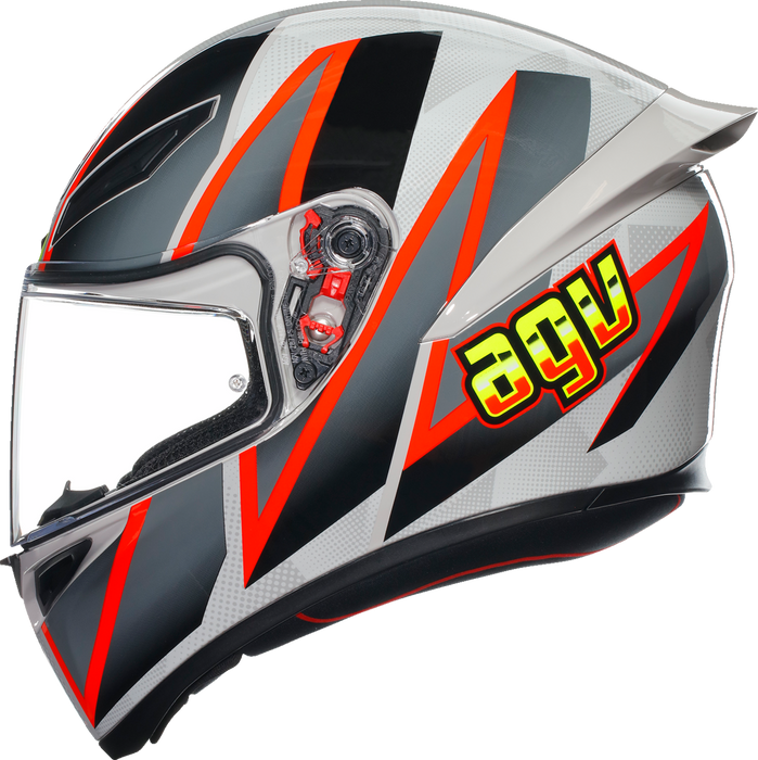 AGV K1 S Motorcycle Helmet - Blipper - Gray/Red - Large 2118394003030L