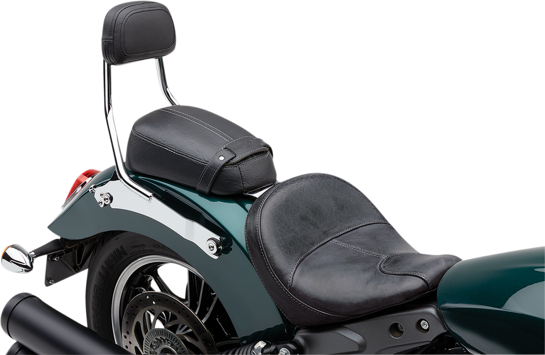 COBRA Detachable Backrest - Chrome - Solo Seat - Scout 502-2211