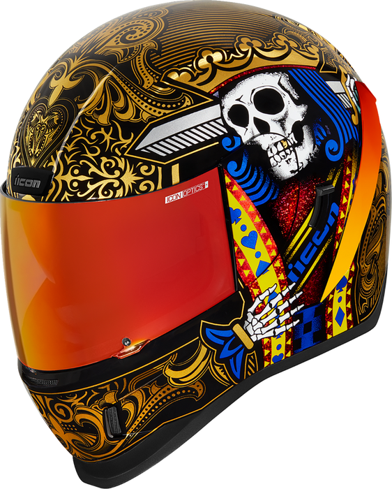 ICON Airform™ Motorcycle Helmet - Suicide King - Gold - XS 0101-14727