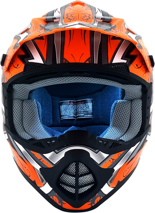 AFX FX-17 Helmet - Butterfly - Matte Orange - Small 0110-7112