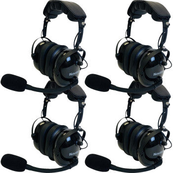 NAVATLAS Intercom/Radio and Headset Kit - 4-Seat - Black NIROHBK4