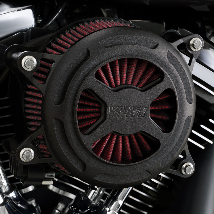 VANCE & HINES VO2 X Air Cleaner - Black Wrinkle 42363