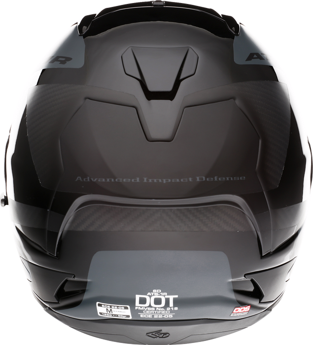 6D ATS-1R Motorcycle Helmet - Wyman - Black/Gray - 2XL 30-0709