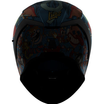 ICON Airform™ Motorcycle Helmet - 9 Lives - Blue - Medium 0101-17385