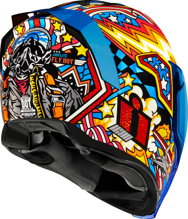 ICON Airflite™ Motorcycle Helmet - Flyboy - Blue - Medium 0101-16012