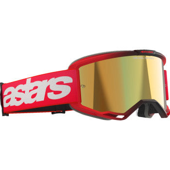 ALPINESTARS Goggles Vision 5 Goggles - Blaze - Red - Gold Mirror 5102125-3115