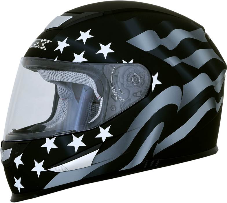 AFX FX-99 Motorcycle Helmet - Flag - Stealth - Large 0101-11358