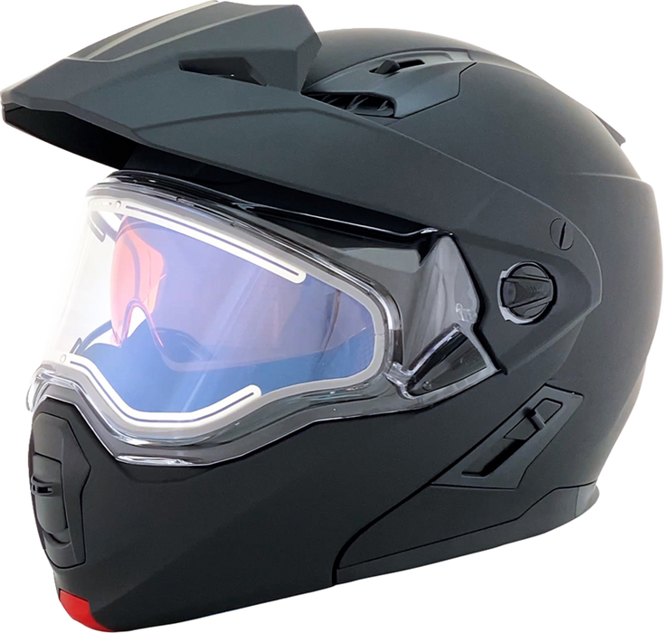 AFX FX-111DS Snow Motorcycle Helmet - Electric - Matte Black - Large 0120-0801