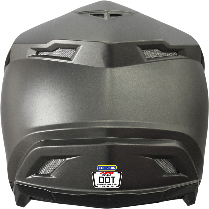 AFX FX-19R Motorcycle Helmet - Frost Gray - XS 0110-7051