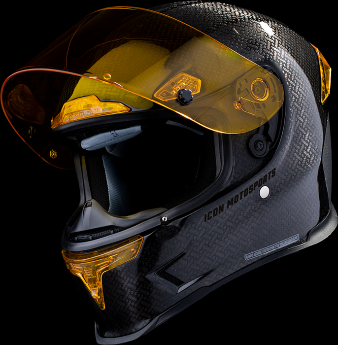 ICON Airframe Pro™ Motorcycle Helmet - Carbon 4Tress - Yellow - XS 0101-16659