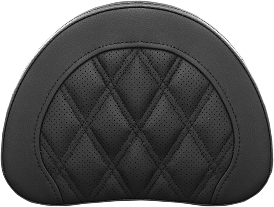 SADDLEMEN Sissy Bar Pad - Lattice Stitched - Black 51344