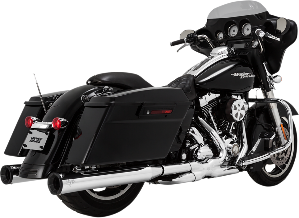 VANCE & HINES 4" Eliminator Mufflers - Chrome/Black 16706