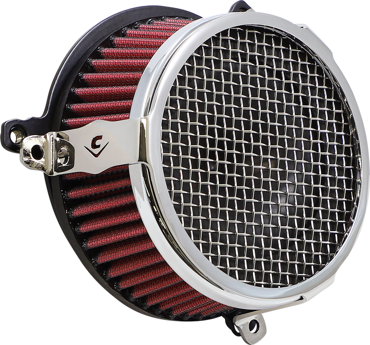 COBRA Air Filter - Plain - Chrome 606-0101-03-SB