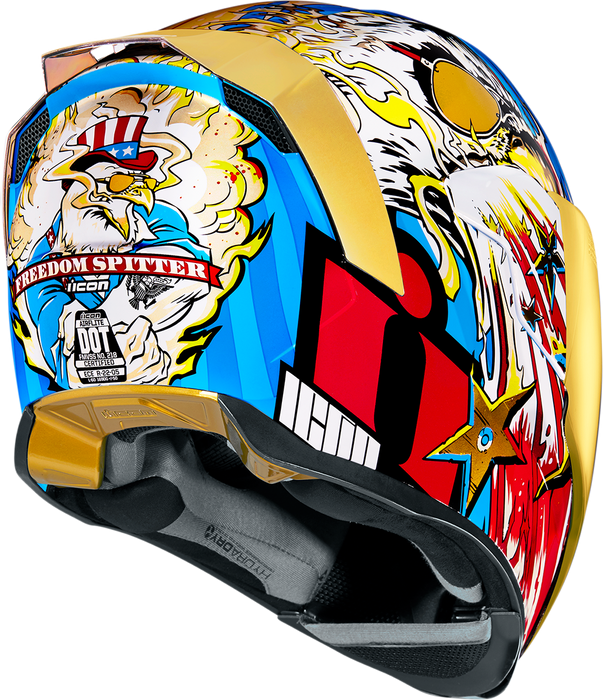 ICON Airflite™ Motorcycle Helmet - Freedom Spitter - Gold - Medium 0101-13926