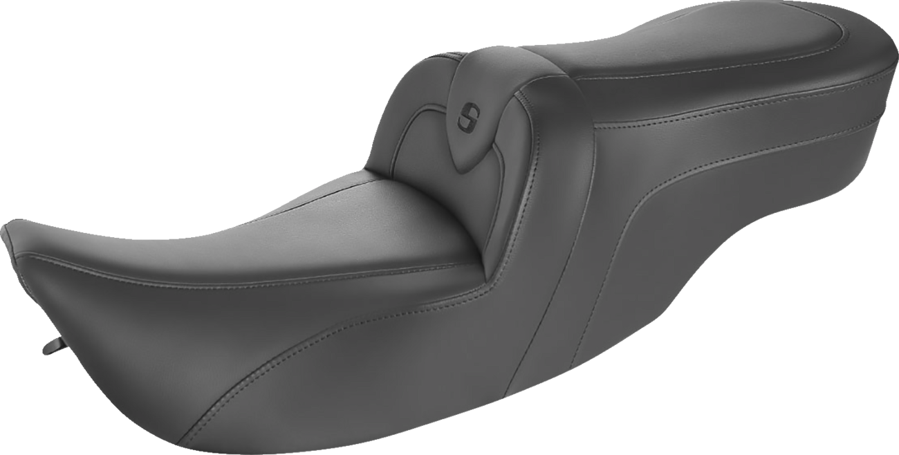 SADDLEMEN RoadSofa Seat - Without Backrest - Black W/Black Stitching 897-07-187