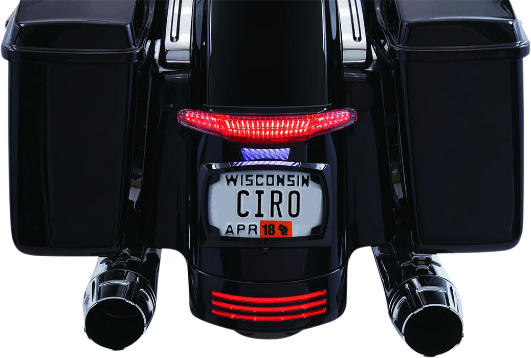 CIRO Taillight/License Plate Holder - Black 40052