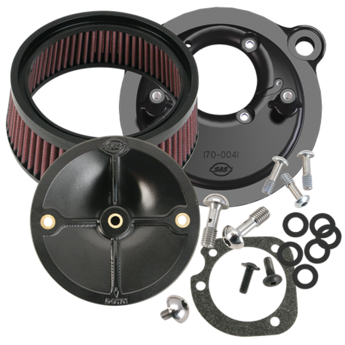 S&S Cycle 91-06 XL Sportster Models w/ Stock CV Carb Stealth Air Cleaner Kit w/o Cover