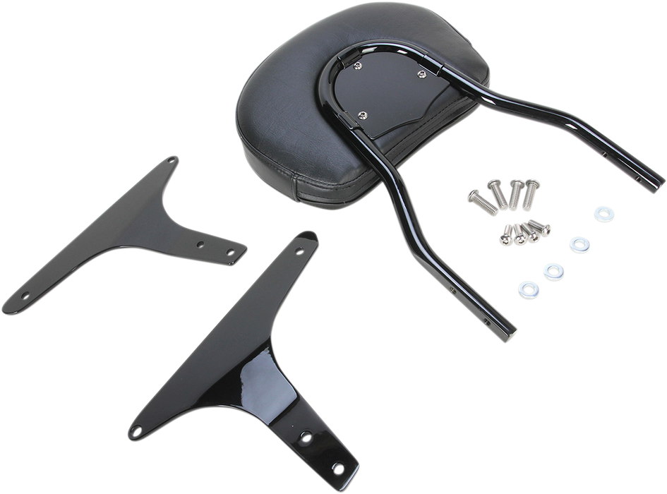 COBRA Round Sissy Bar - Standard - Black - Softail 602-1301B