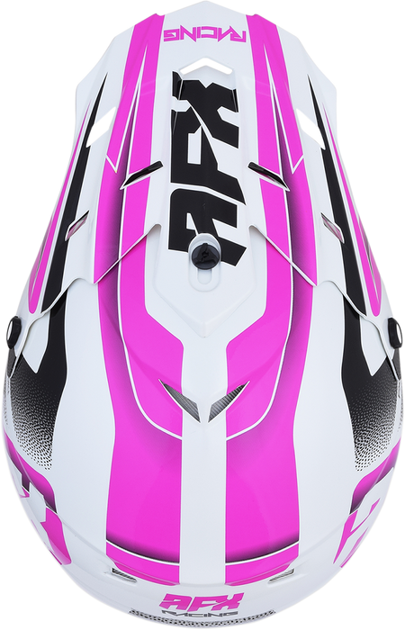 AFX FX-17 Motorcycle Helmet - Force - Pearl White/Fuchsia - XL 0110-5259