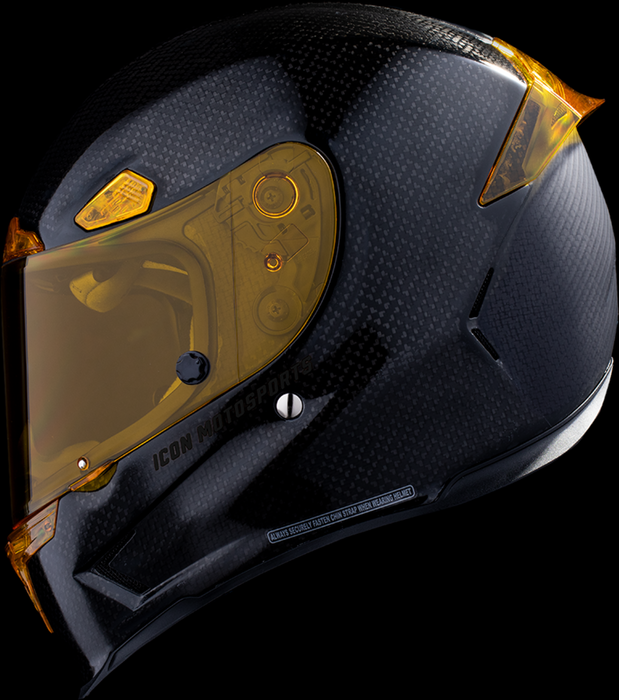 ICON Airframe Pro™ Motorcycle Helmet - Carbon 4Tress - Yellow - 2XL 0101-16664