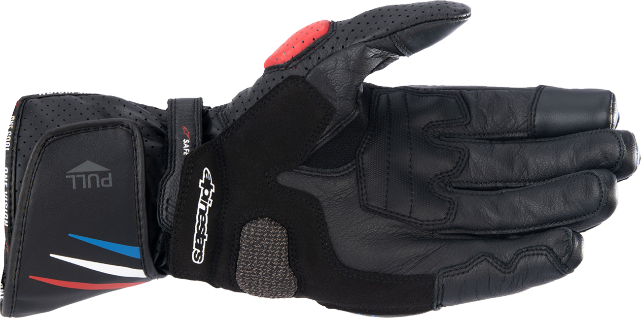 ALPINESTARS Honda SP-8 V3 Gloves - Black/Bright Red/Blue - Small 3558423-1317-S