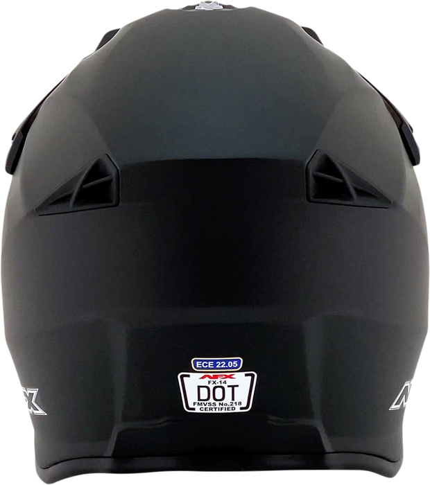 AFX FX-14 Motorcycle Helmet - Matte Black - XS 0110-7027