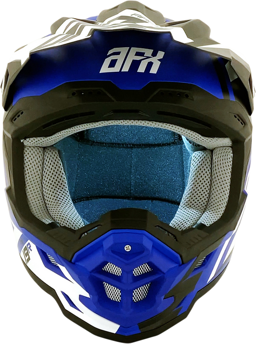 AFX FX-19R Motorcycle Helmet - Racing - Matte Blue - Large 0110-7070