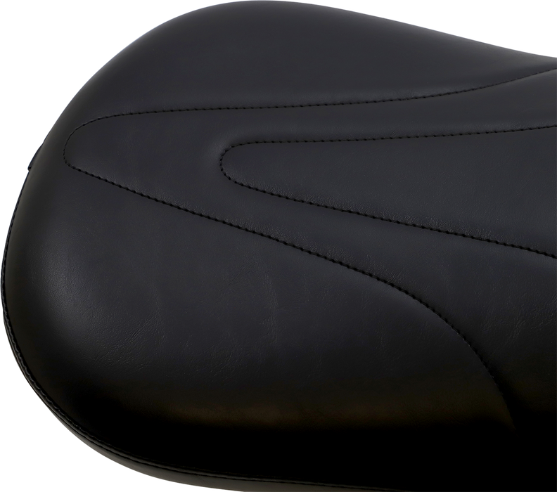 LE PERA Sorrento 2-Up Seat - Stitched - Black - FLHT LK-907