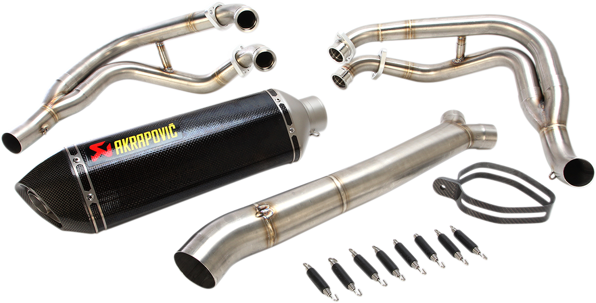 Suzuki Hayabusa 2008-2020 Exhaust, Akrapovic Race Full System, Stainless Steel and Carbon Fiber S-S13R2-RC