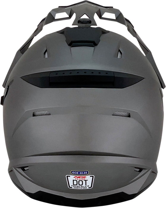 AFX FX-41DS Motorcycle Helmet - Frost Gray - Small 0110-3761