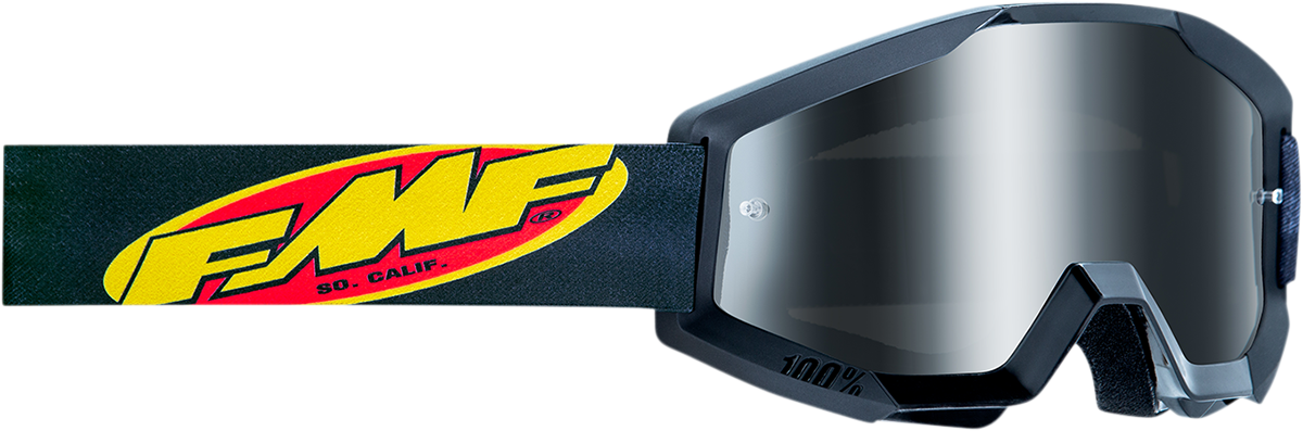 FMF PowerCore Goggles - Core - Black - Silver Mirror F-50051-00003 2601-3010