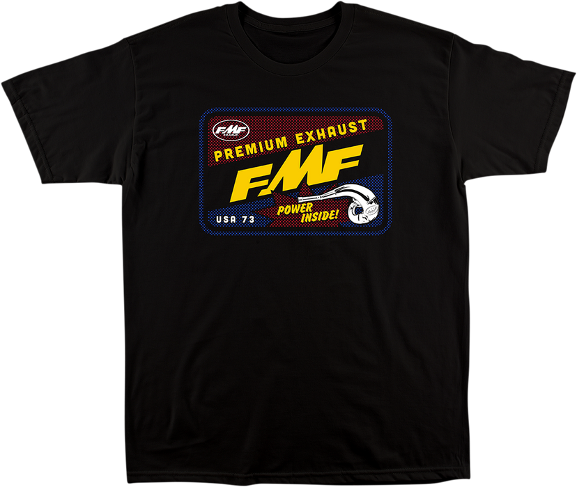 FMF Power Inside T-Shirt - Black - Small SP21118900BKSM 3030-20450