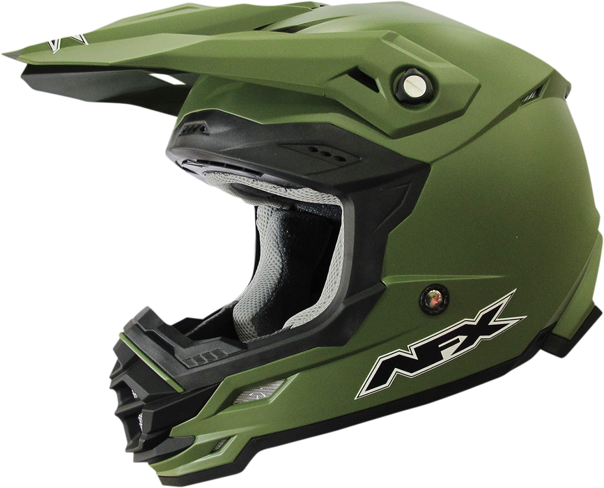 AFX FX-19R Motorcycle Helmet - Matte Olive - XS 0110-7039