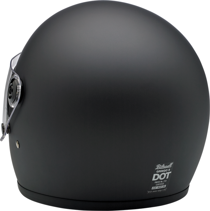 BILTWELL Gringo S Helmet - Flat Black - Small 1003-201-102