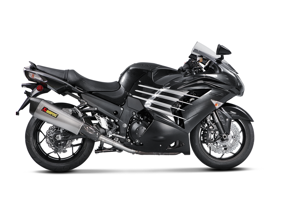 Akrapovic Slip-On Line Exhaust Kawasaki ZX14R 2012-2024 Tapered Muffler S-K14SO6-HZAAT